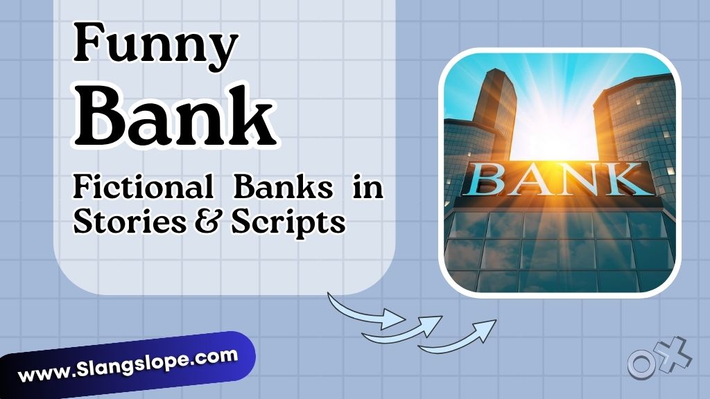 Funny Names for Fictional Banks in Stories & Scripts