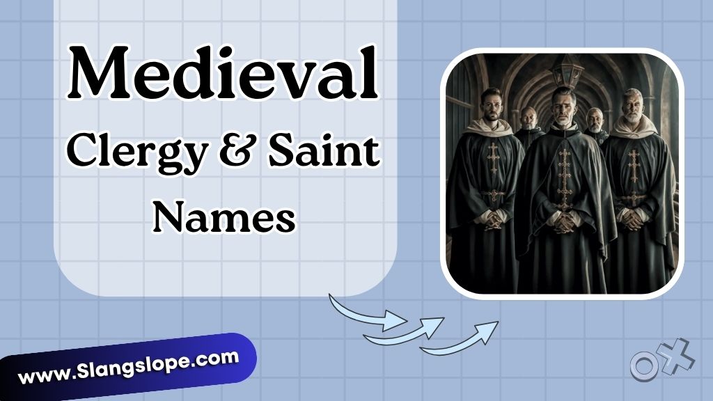Medieval Clergy & Saint Names