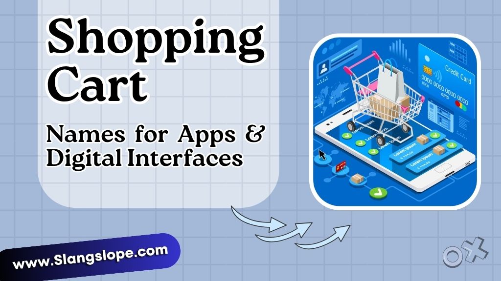 Shopping Cart Names for Apps & Digital Interfaces