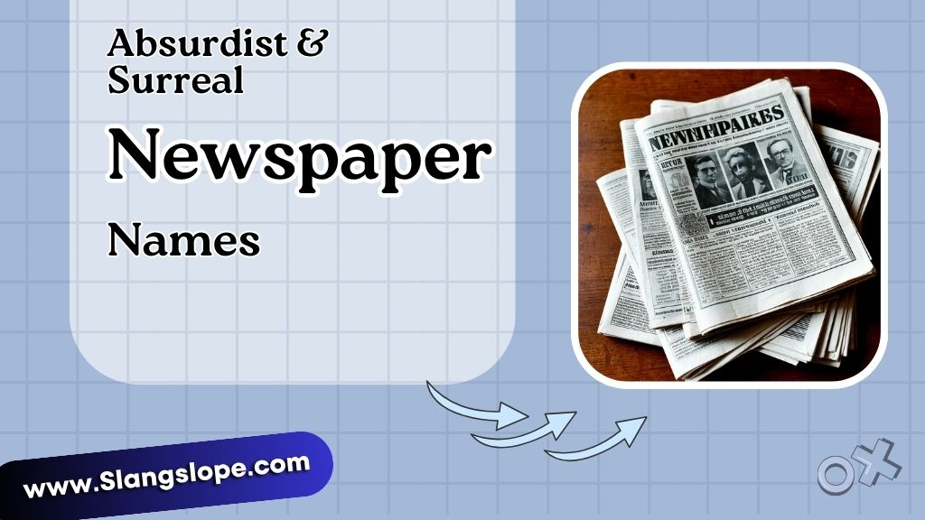 Absurdist & Surreal Newspaper Names