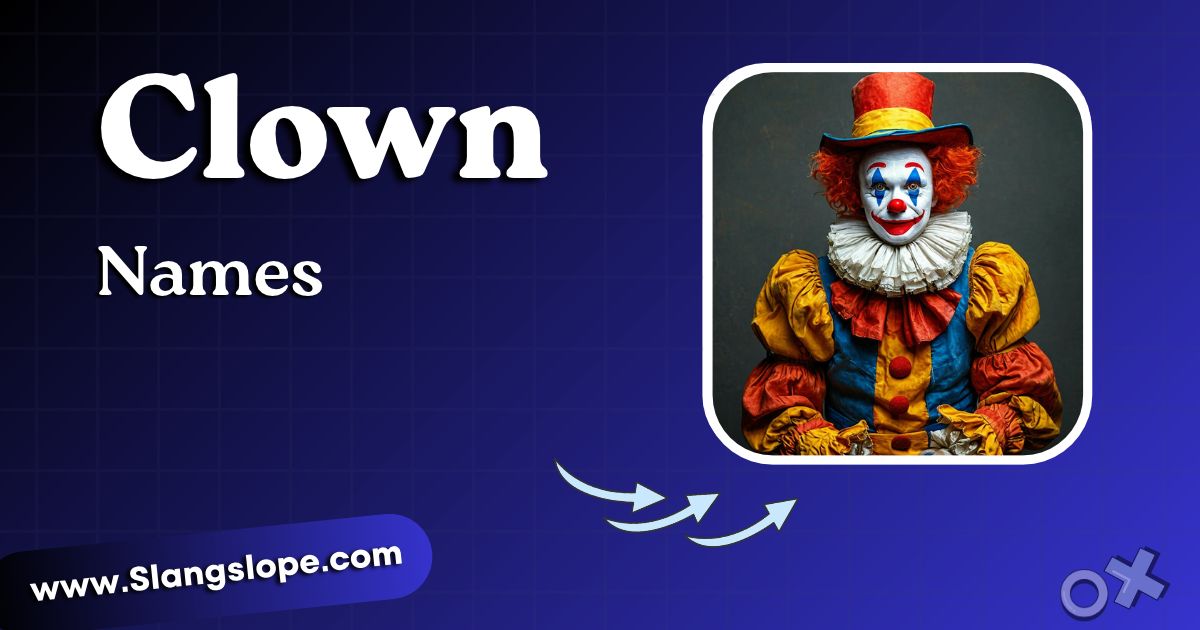 250+ Clown Names That Are Funny, Creepy, Classic, and Everything In Between
