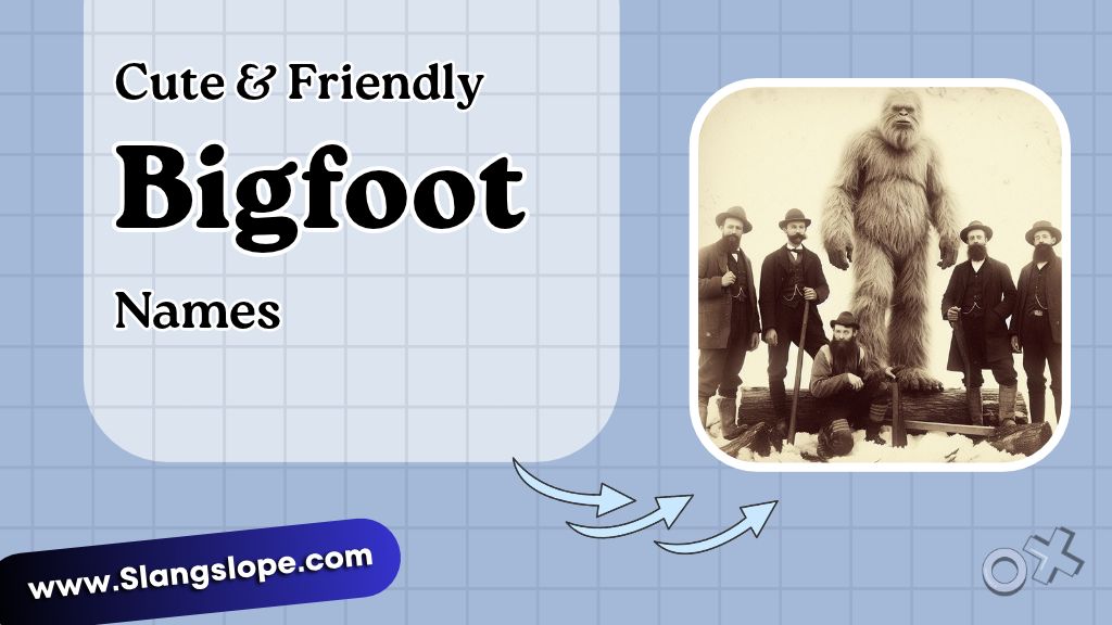 Cute & Friendly Bigfoot Names