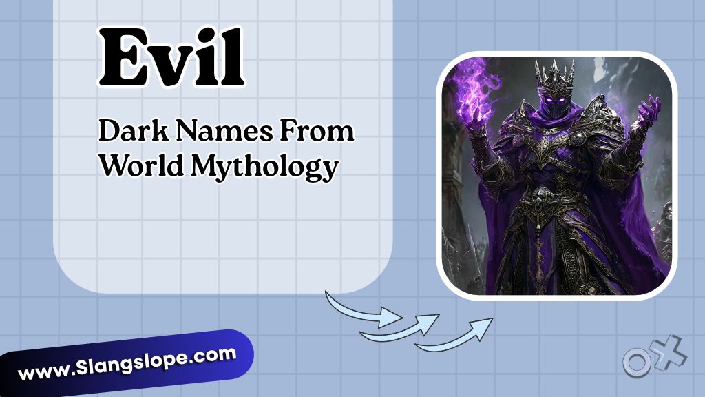 Dark Names From World Mythology