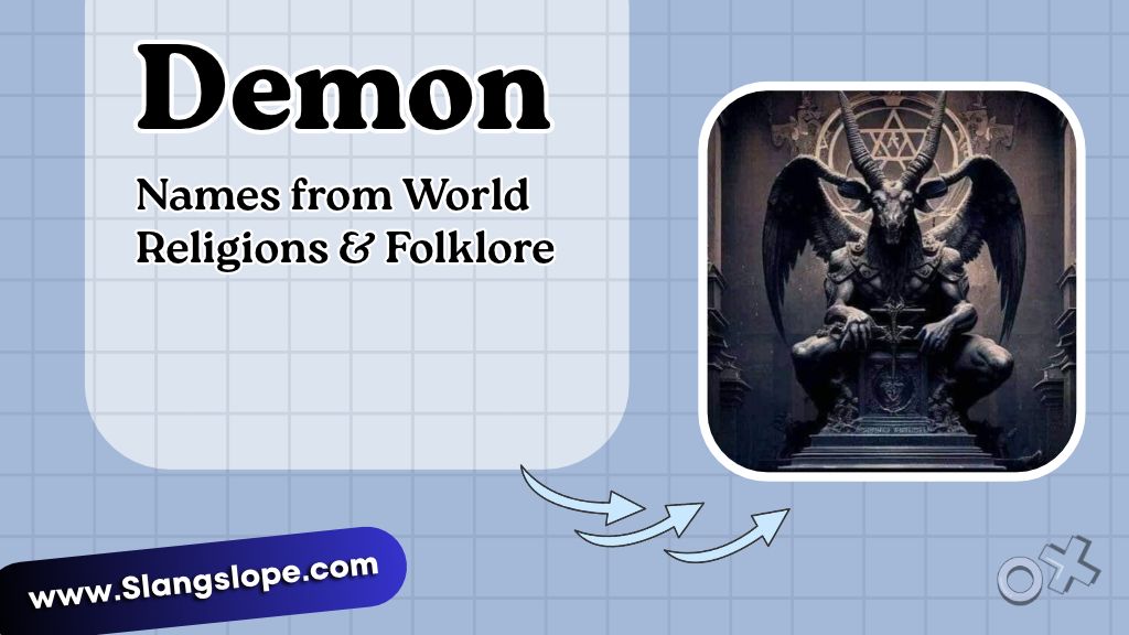 Demon Names from World Religions & Folklore