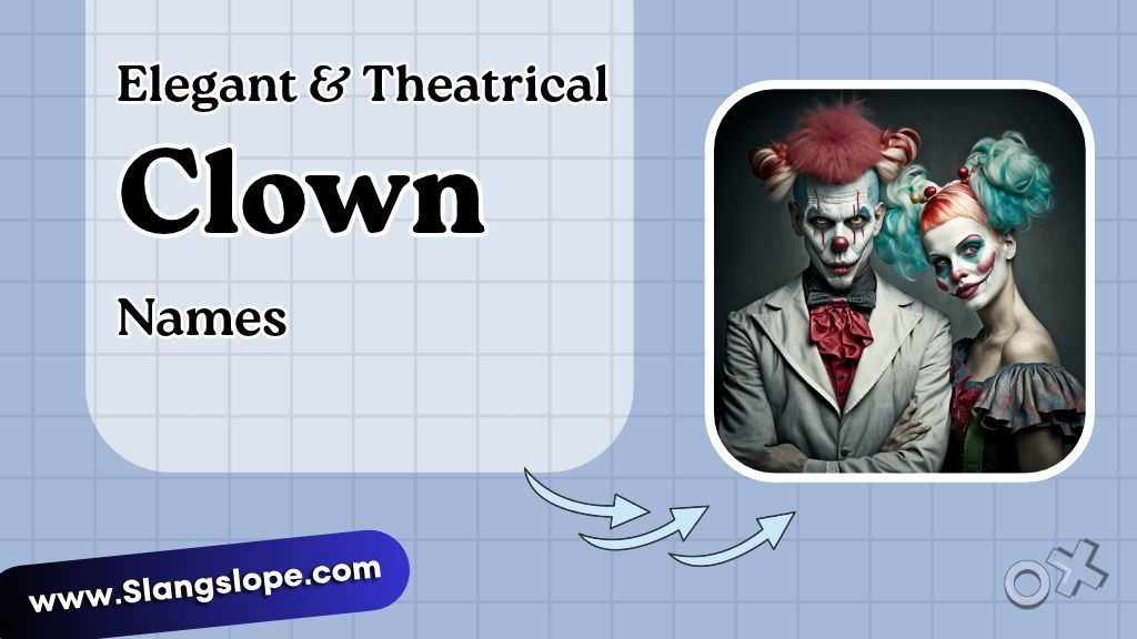 Elegant & Theatrical Clown Names