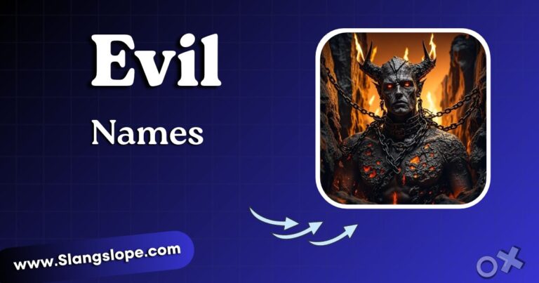 Evil Names: 280+ Dark, Sinister & Villainous Names With Meanings