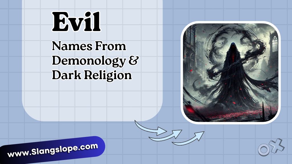 Evil Names From Demonology & Dark Religion