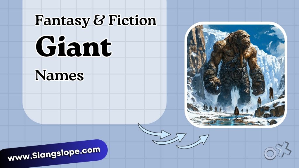 Fantasy & Fiction Giant Names