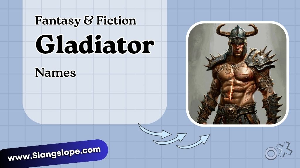 Fantasy & Fiction Gladiator Names (Original Constructions)
