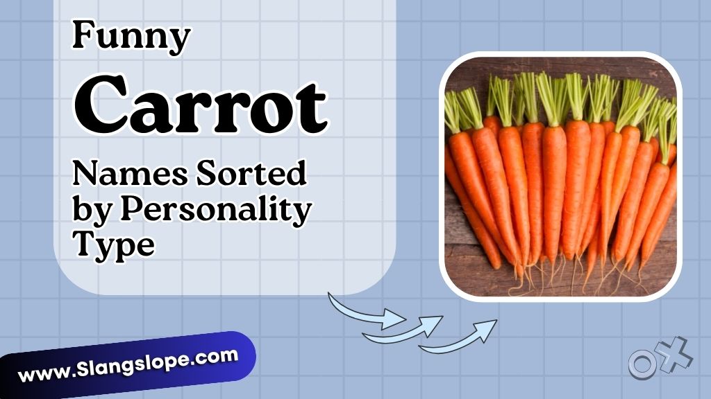 Funny Carrot Names Sorted by Personality Type