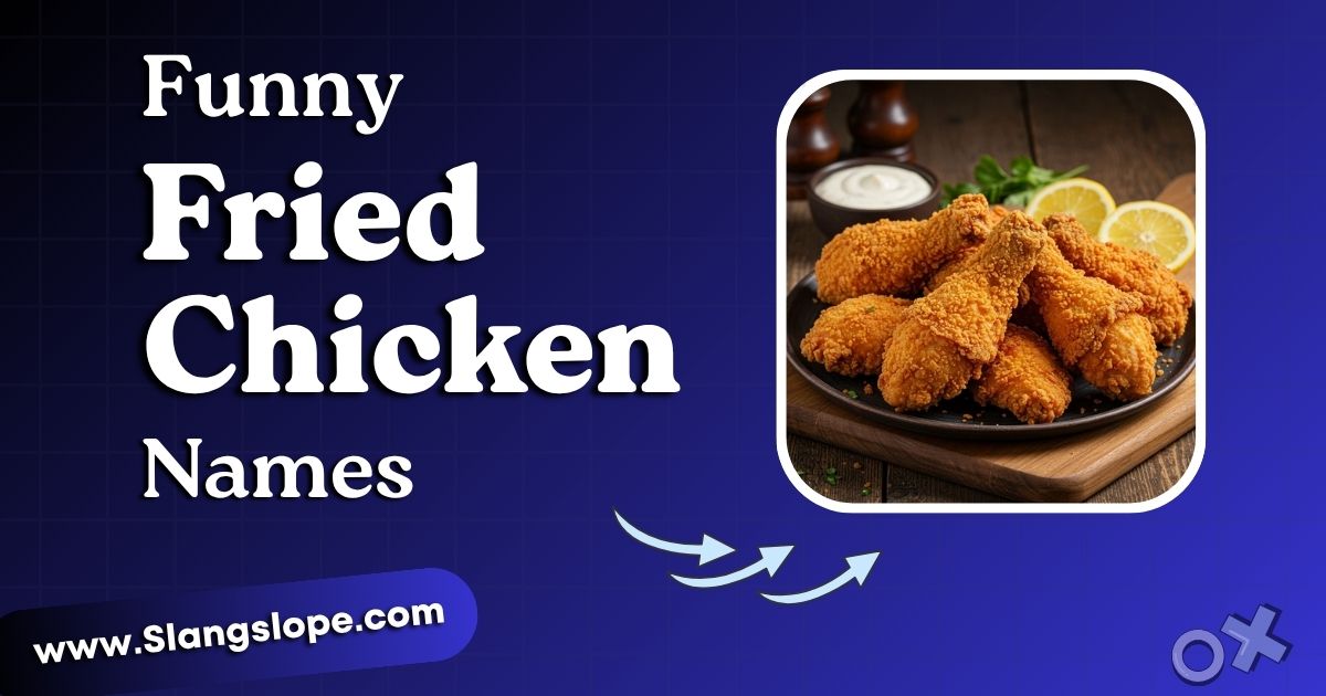 110+ Funny Fried Chicken Names That Actually Slap