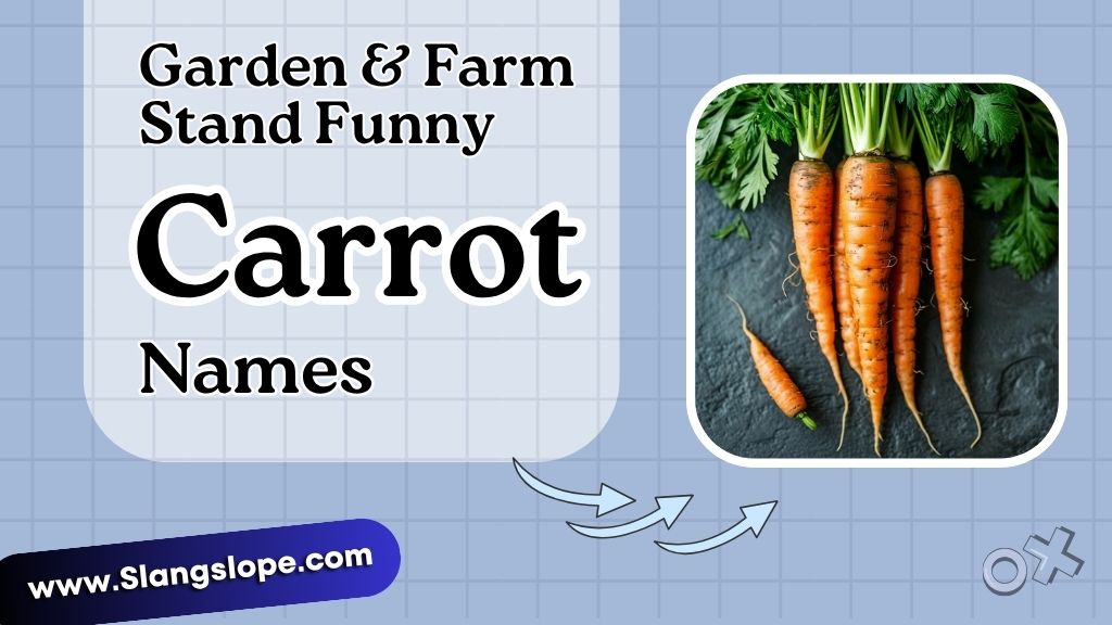 Garden & Farm Stand Funny Names