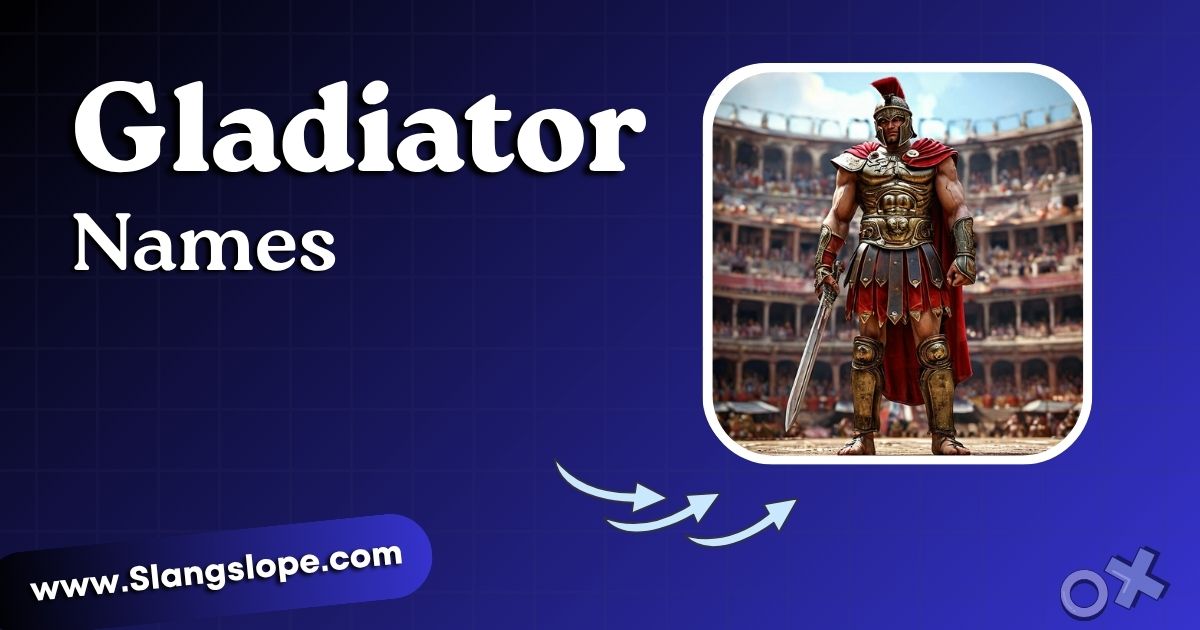 Gladiator Names: 195+ Arena-Worthy Names with Meanings & Origins