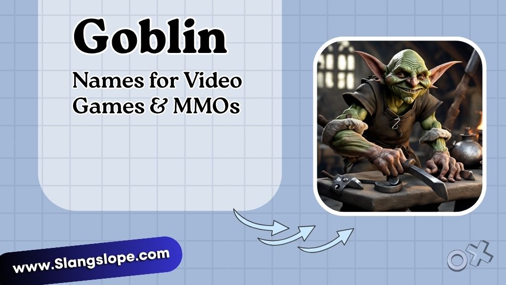 Goblin Names for Video Games & MMOs