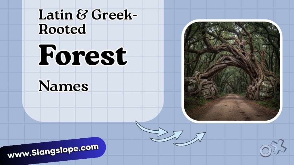 Latin & Greek-Rooted Forest Names