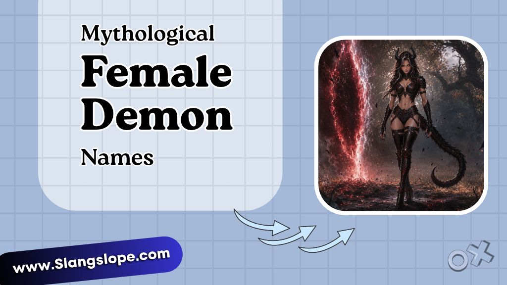 Mythological Female Demon Names (Cross-Cultural)