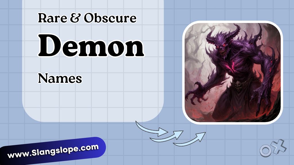 Rare & Obscure Demon Names (Writers' Gold Mine)