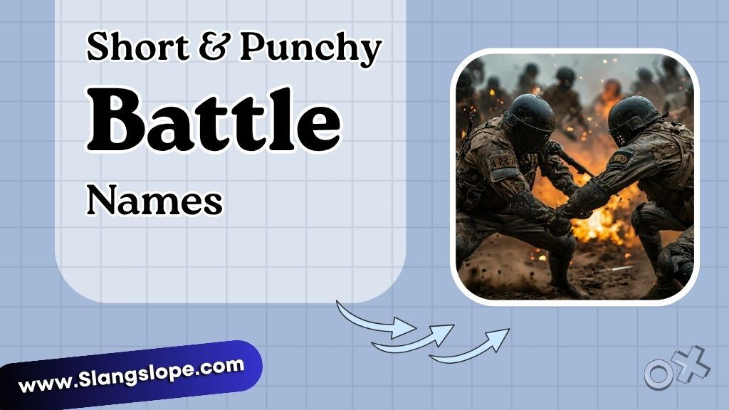 Short & Punchy Battle Names (2 Syllables or Less)