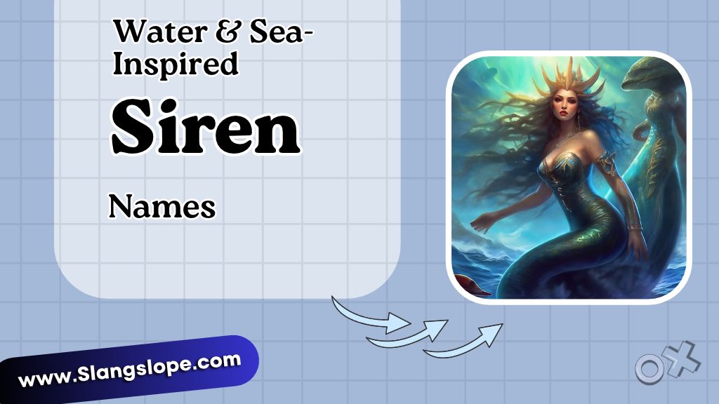 Water & Sea-Inspired Siren Names